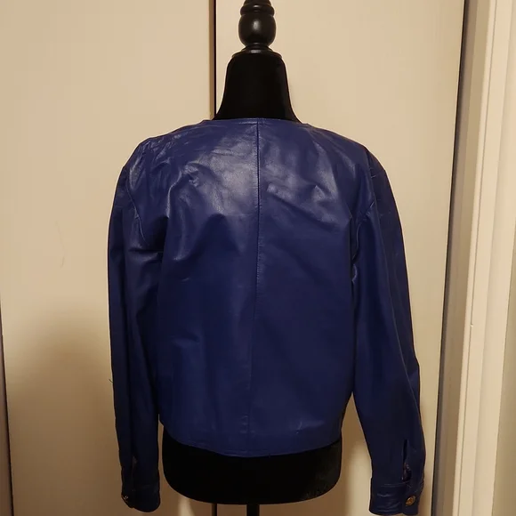 LORD & TAYLOR LEATHER JACKET SIZE 6 - Picture 3 of 6